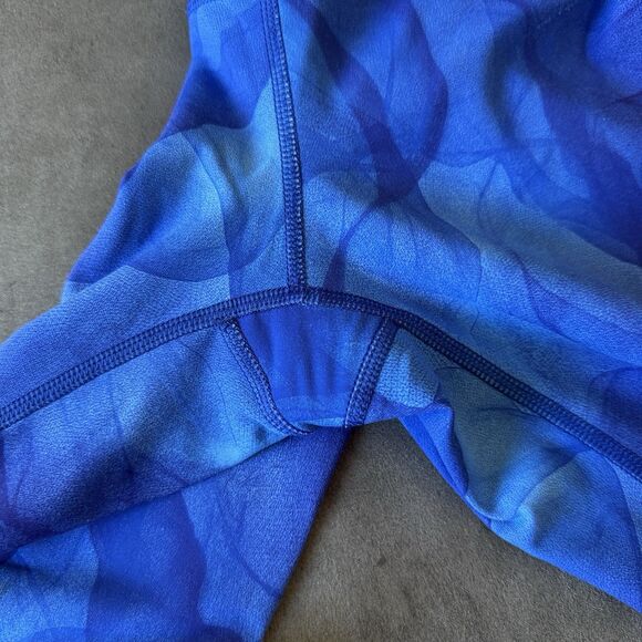 Lululemon Pants Women's 6 Wunder Under Crop Blue Midnight Tulle Gym 22" Inseam - Picture 8 of 8